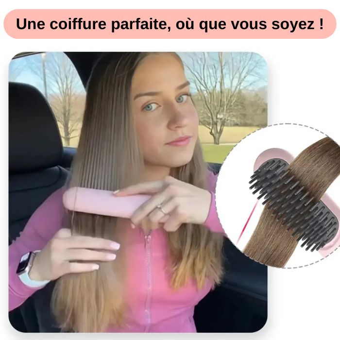 Brosse Lissante Portable TechBeautyHome™